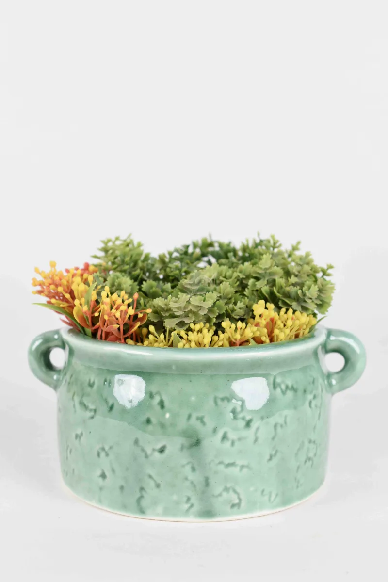 Classic Ceramic Planter — 4" Dia × 6" Height — Primary View