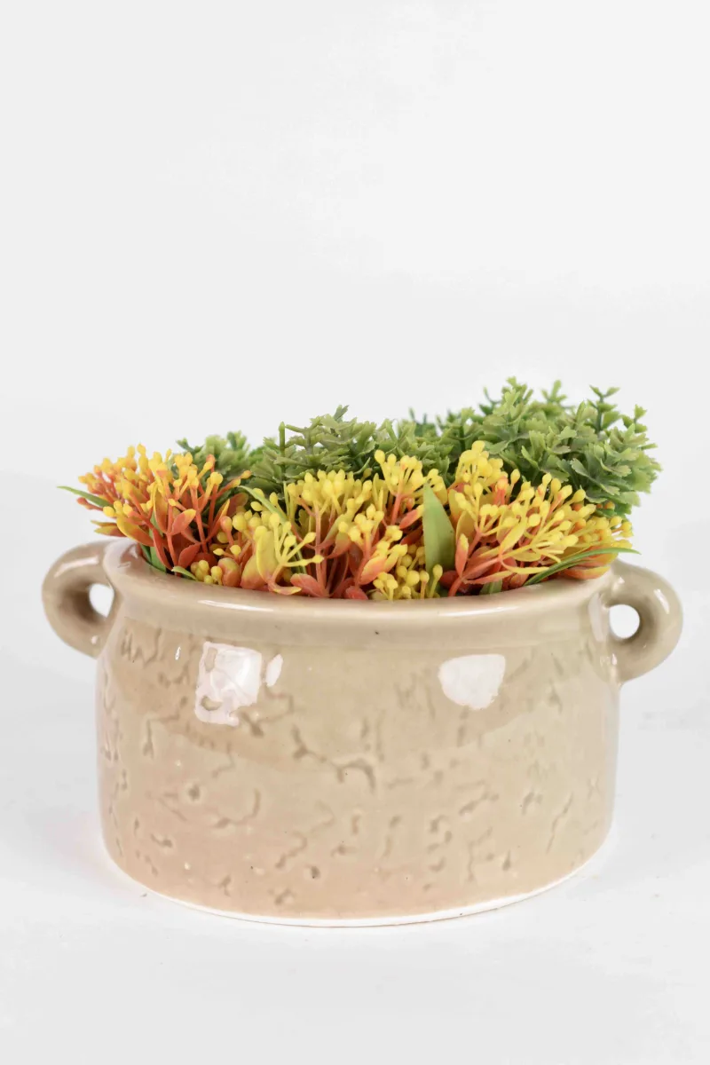 Classic Ceramic Planter — 4" Dia × 3.5" Height — Primary View