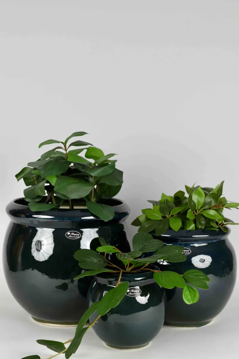 Classic Ceramic Planter — 3" Dia × 3" Height — Primary View
