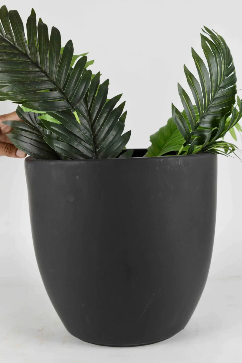 Classic Ceramic Planter — 8" Dia × 13.5" Height — Primary View