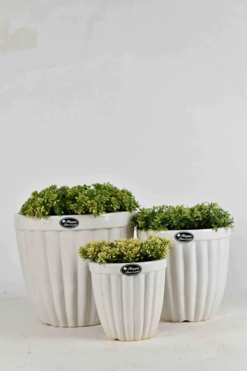 Classic Ceramic Planter — 5" Dia × 8.5" Height — Primary View