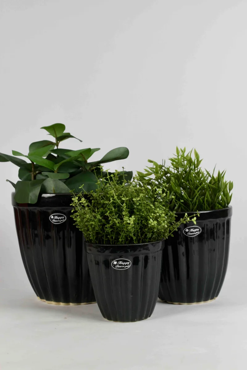 Classic Ceramic Planter — 4" Dia × 3" Height — Primary View