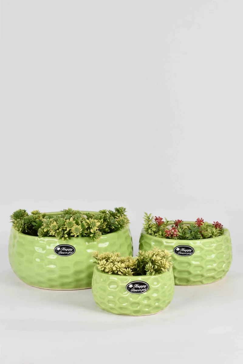 Classic Ceramic Planter — 4" Dia × 5" Height — Primary View