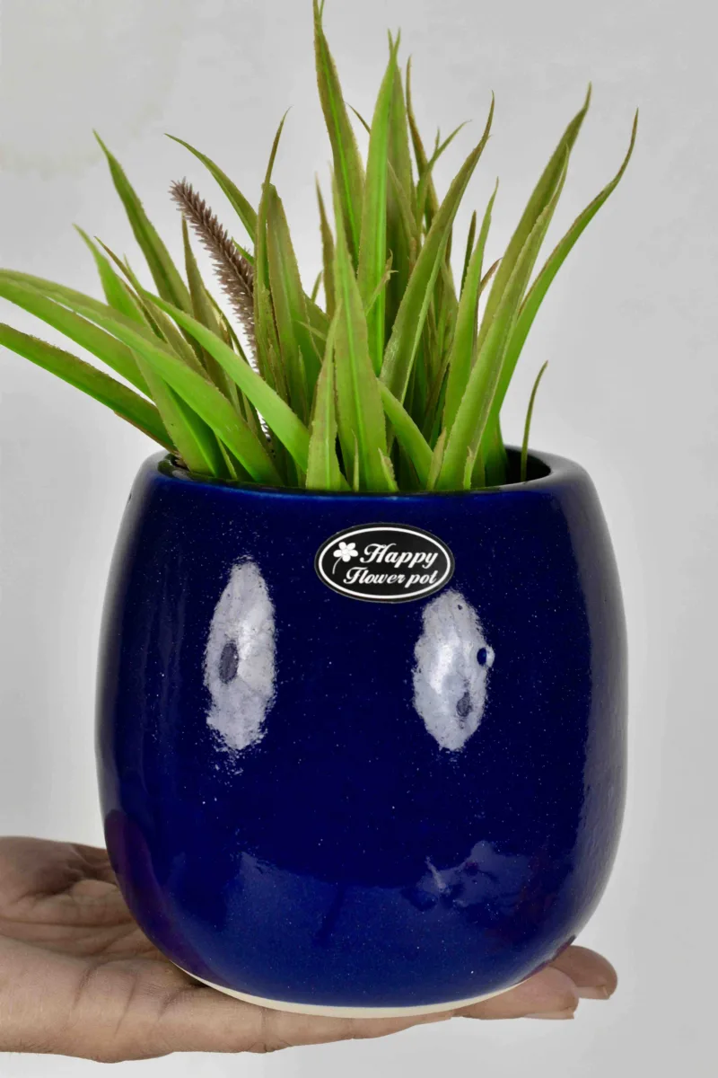 Classic Ceramic Planter — 8" Dia × 8" Height — Primary View