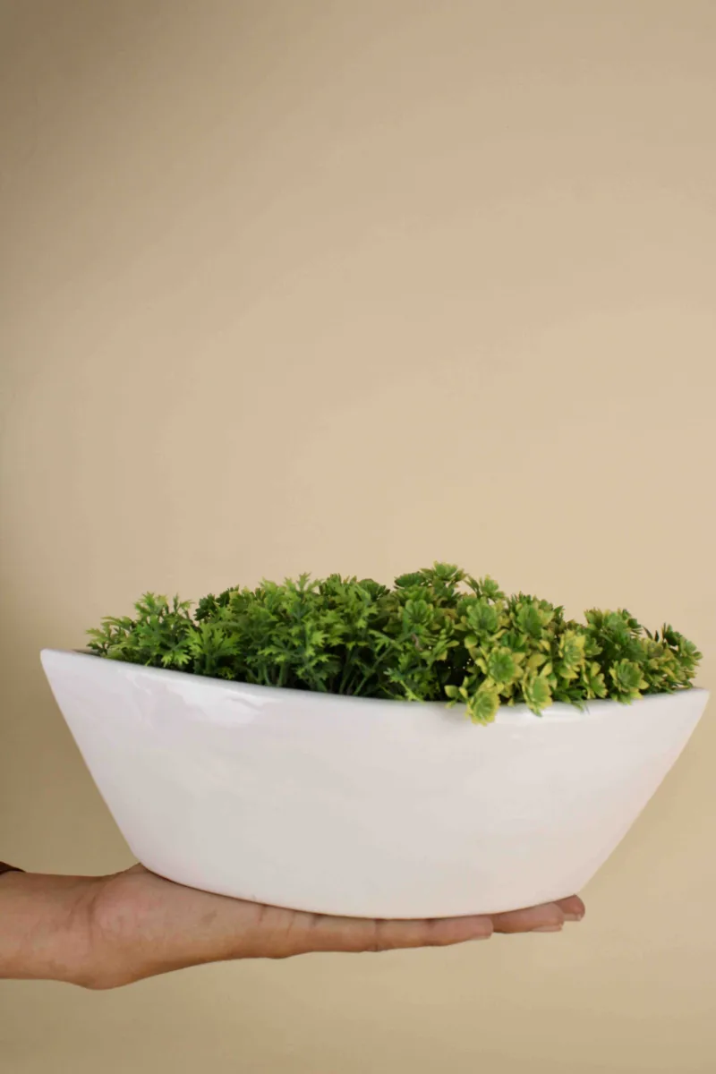 Classic Ceramic Planter — 5.5" Dia × 4" Height — Primary View
