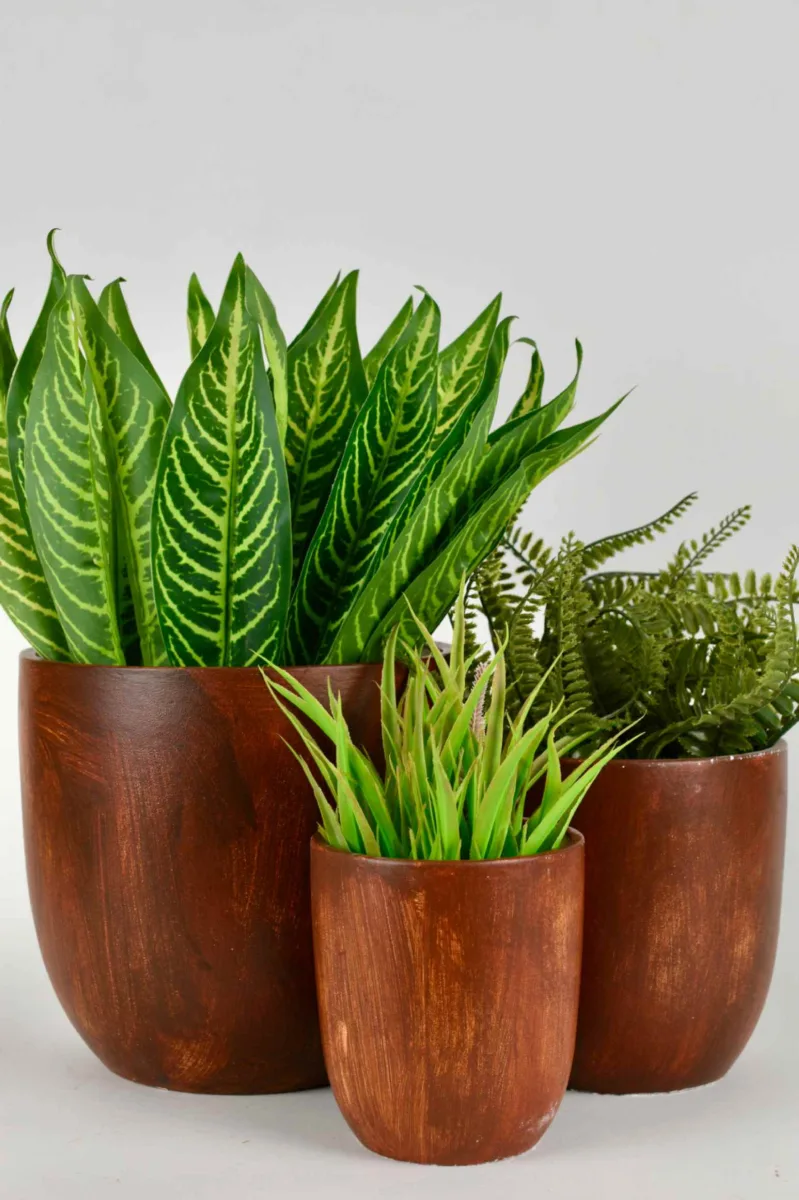 Classic Ceramic Planter — 4" Dia × 7" Height — Primary View
