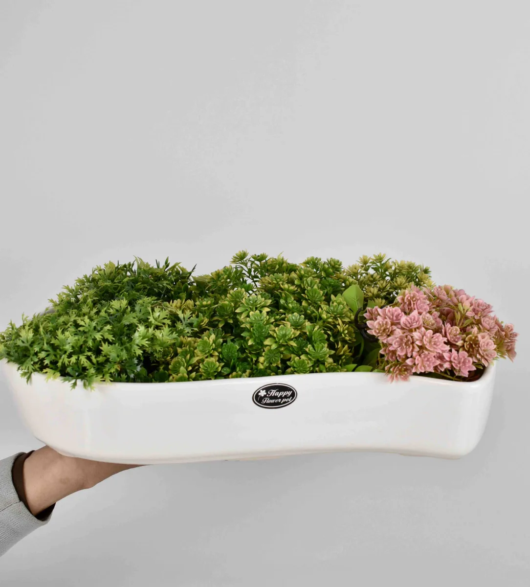 Classic Ceramic Planter — 4" Dia × 4" Height — Primary View