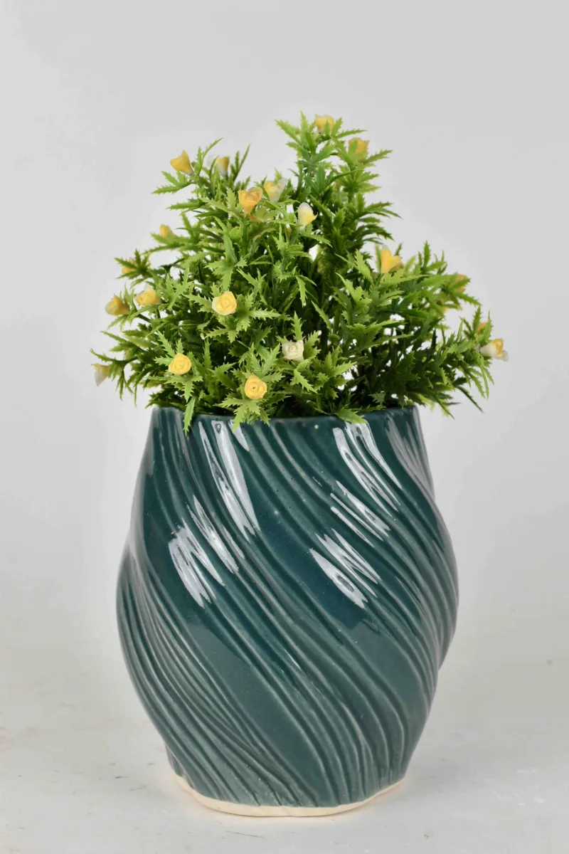 Classic Ceramic Planter — 5" Dia × 6" Height — Primary View