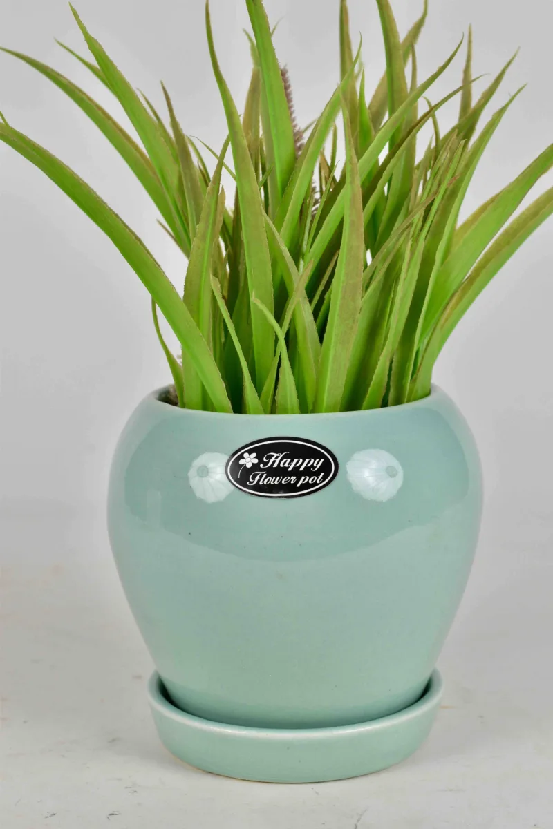 Classic Ceramic Planter — 7" Dia × 6.5" Height — Primary View