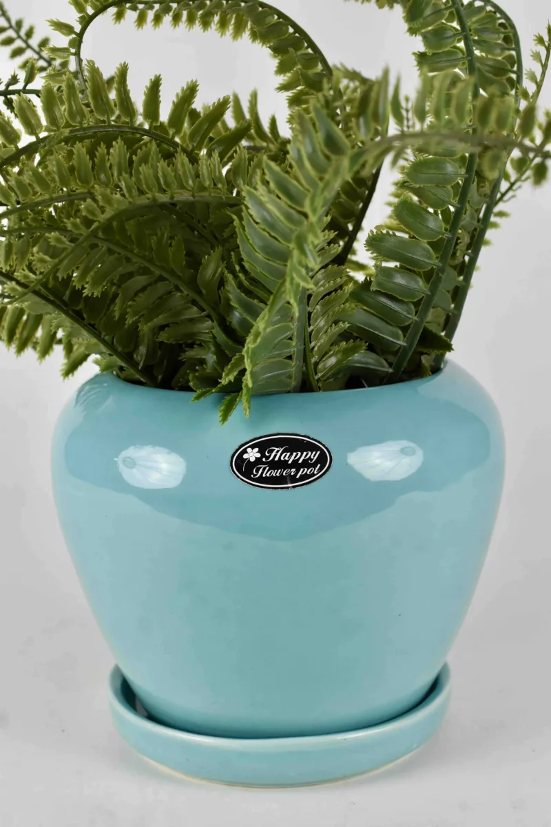Classic Ceramic Planter — 4" Dia × 3" Height — Primary View