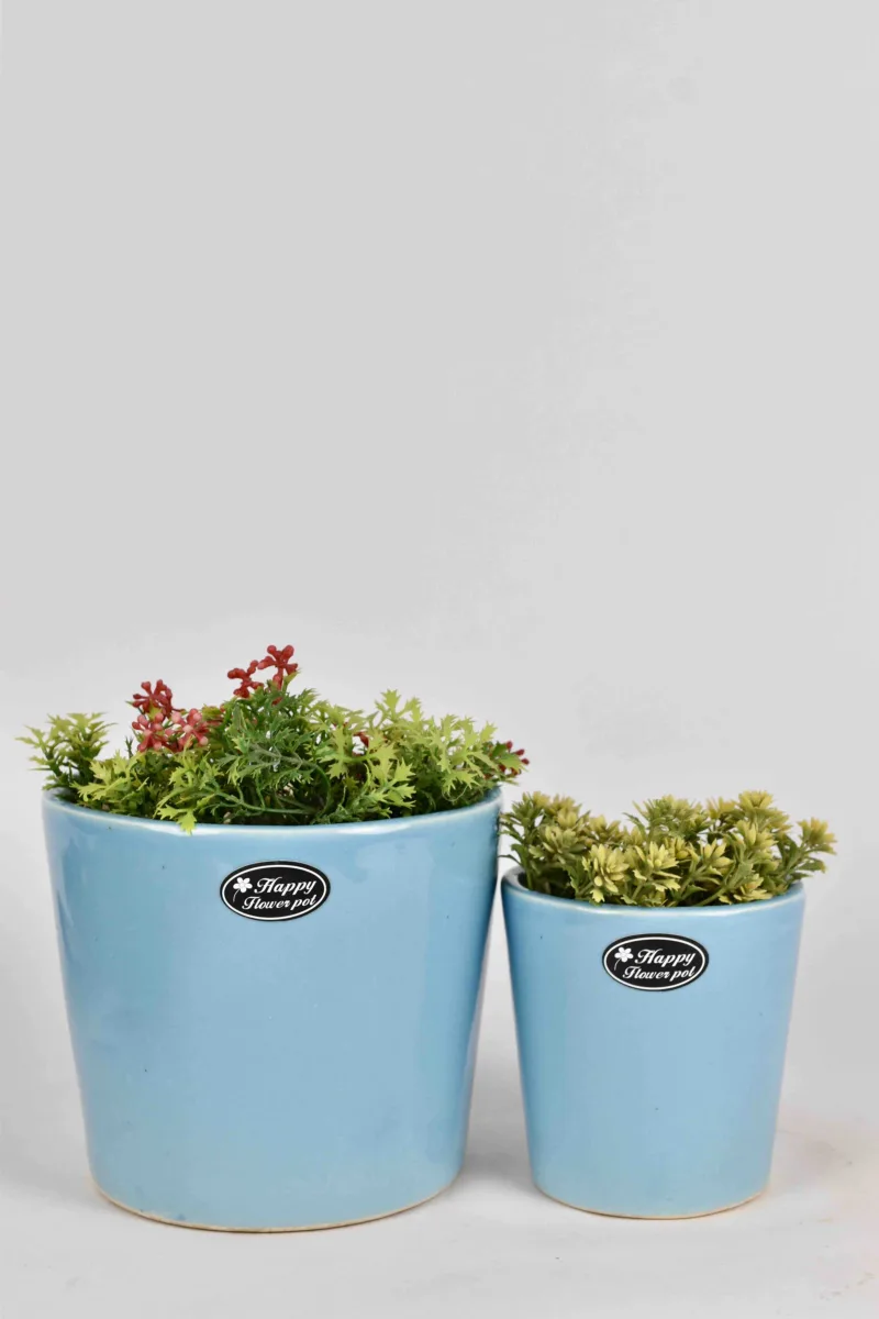 Classic Ceramic Planter — 7.5" Dia × 8" Height — Primary View