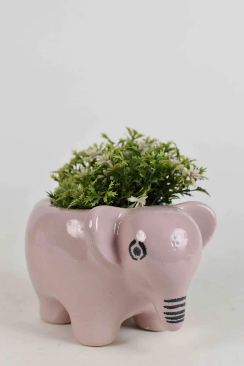 Classic Ceramic Planter — 4" Dia × 4" Height — Primary View