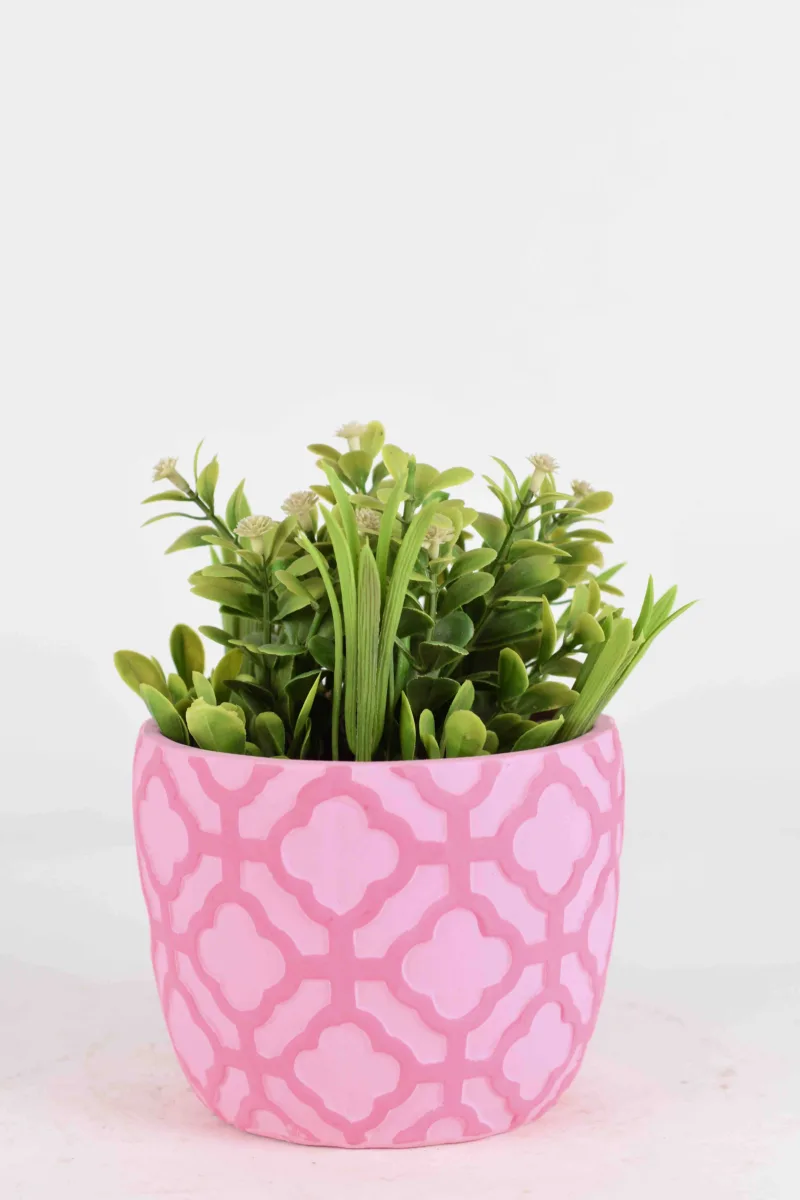 Classic Ceramic Planter — 5" Dia × 5" Height — Primary View