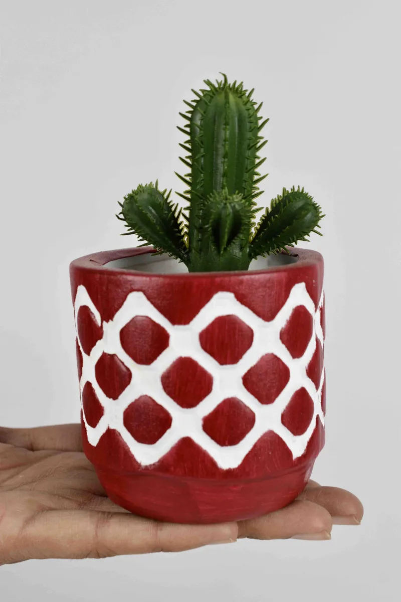 Classic Ceramic Planter — 6" Dia × 4" Height — Primary View