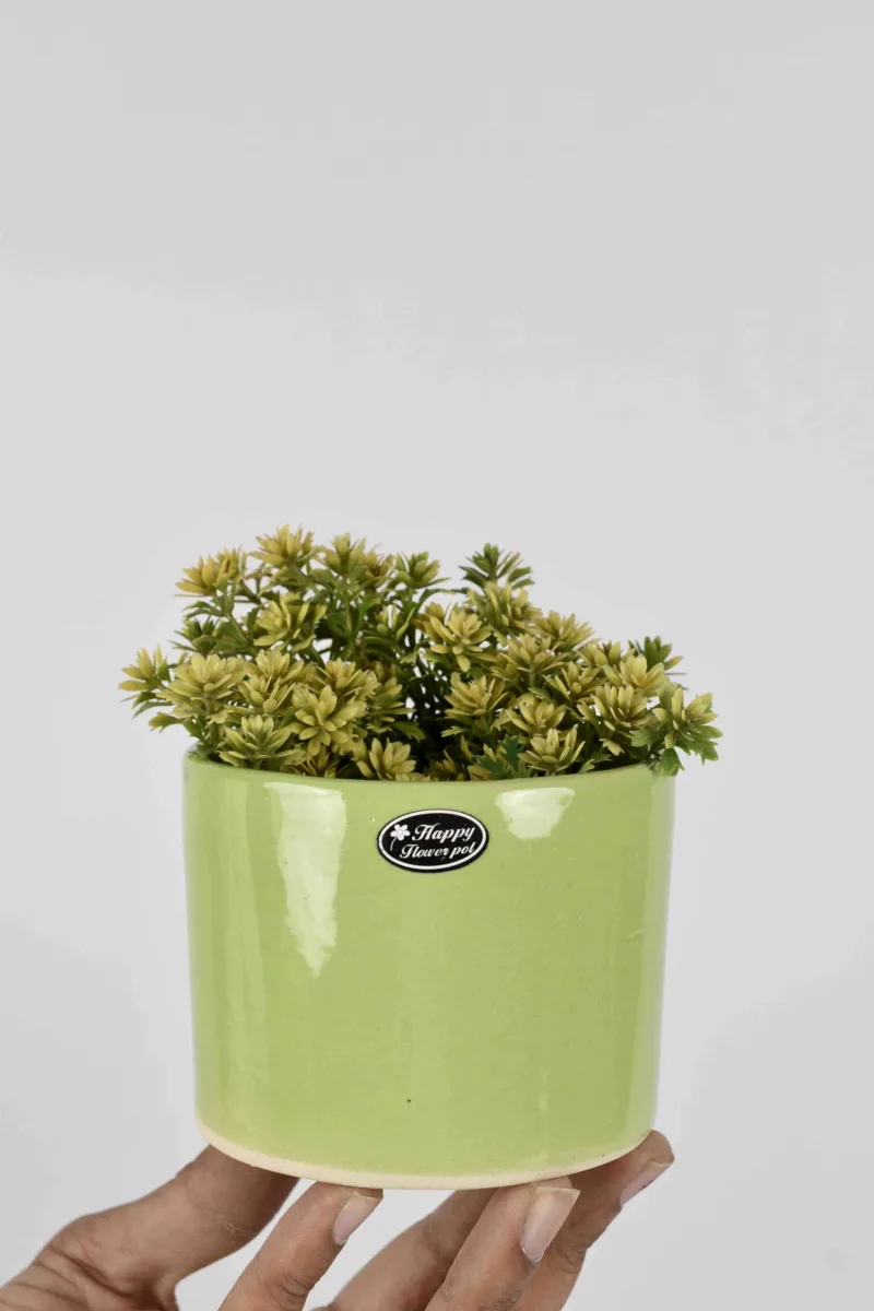 Classic Ceramic Planter — 7" Dia × 6.5" Height — Primary View