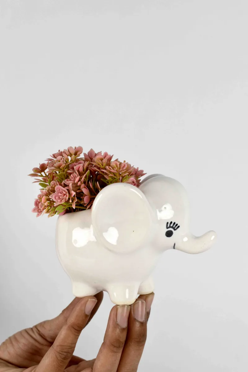 Classic Ceramic Planter — 6" Dia × 5" Height — Primary View