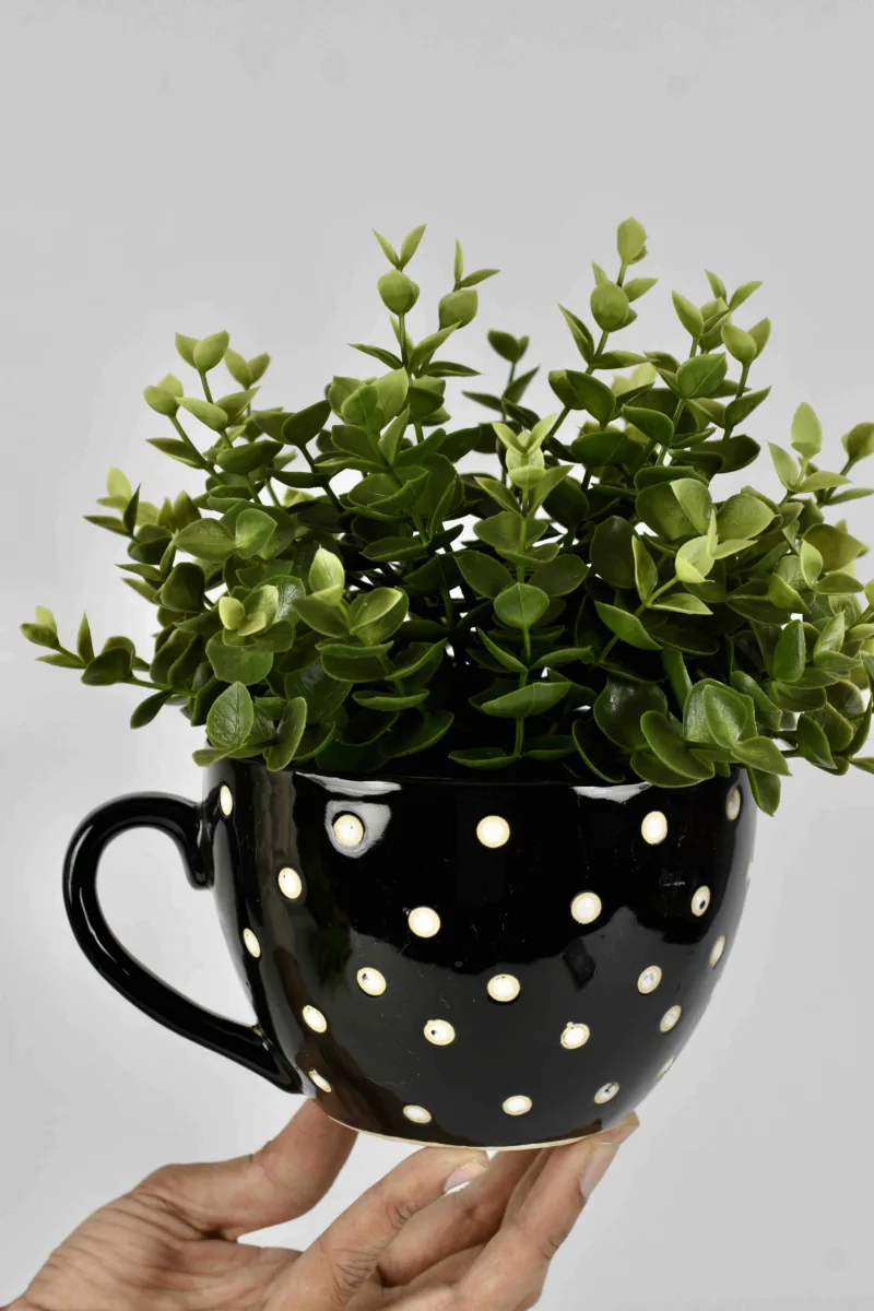 Classic Ceramic Planter — 5" Dia × 3" Height — Primary View