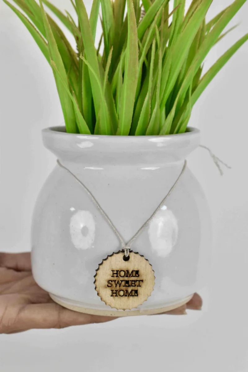 Classic Ceramic Planter — 4" Dia × 4" Height — Primary View