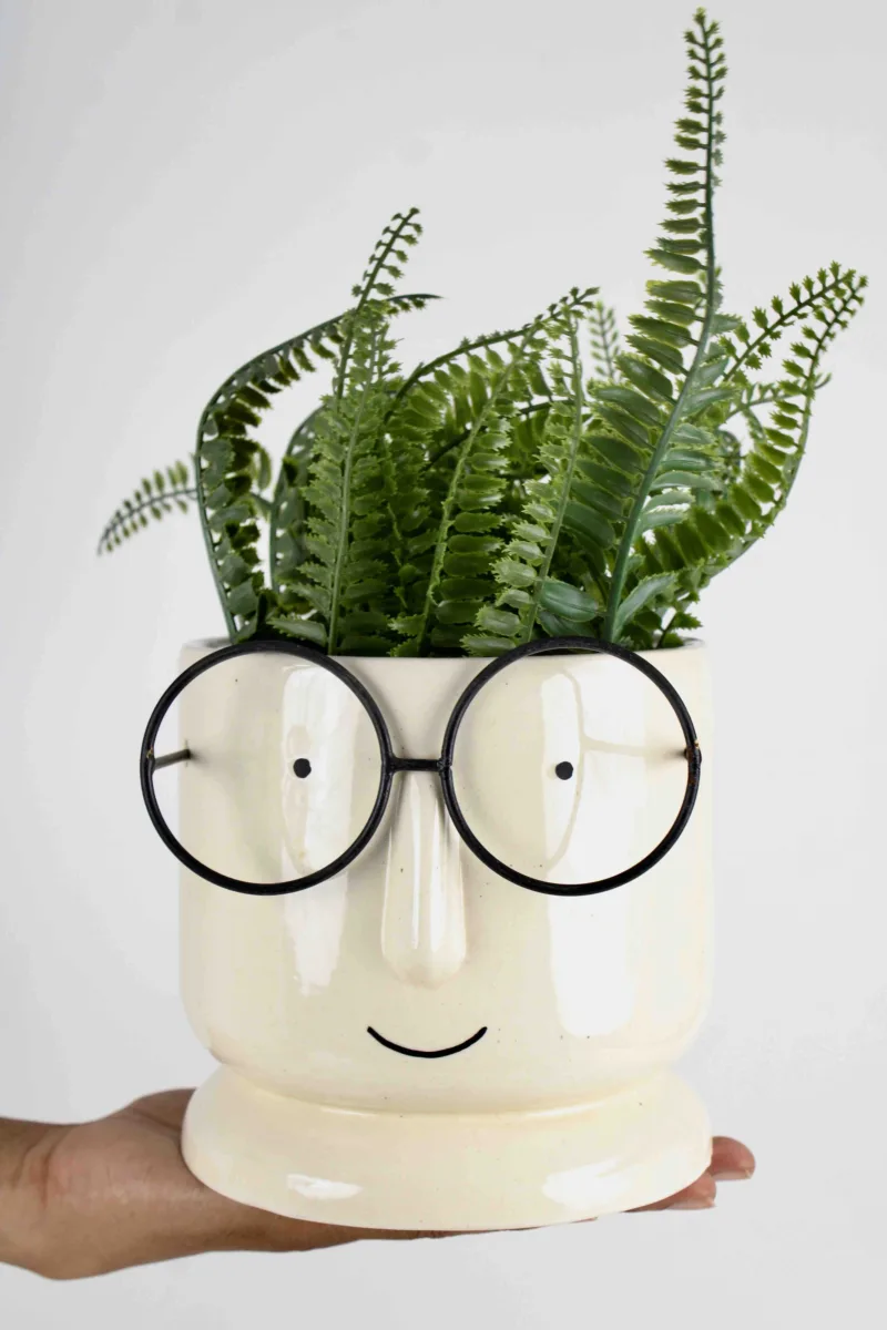Classic Ceramic Planter — 4" Dia × 5" Height — Primary View