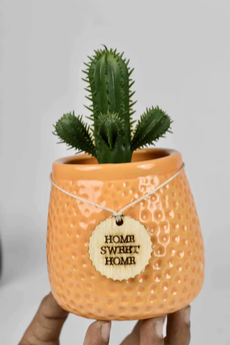Classic Ceramic Planter — 4" Dia × 4.5" Height — Primary View