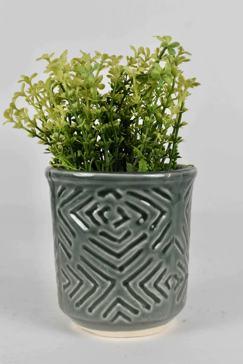 Classic Ceramic Planter — 4.5" Dia × 4.5" Height — Primary View