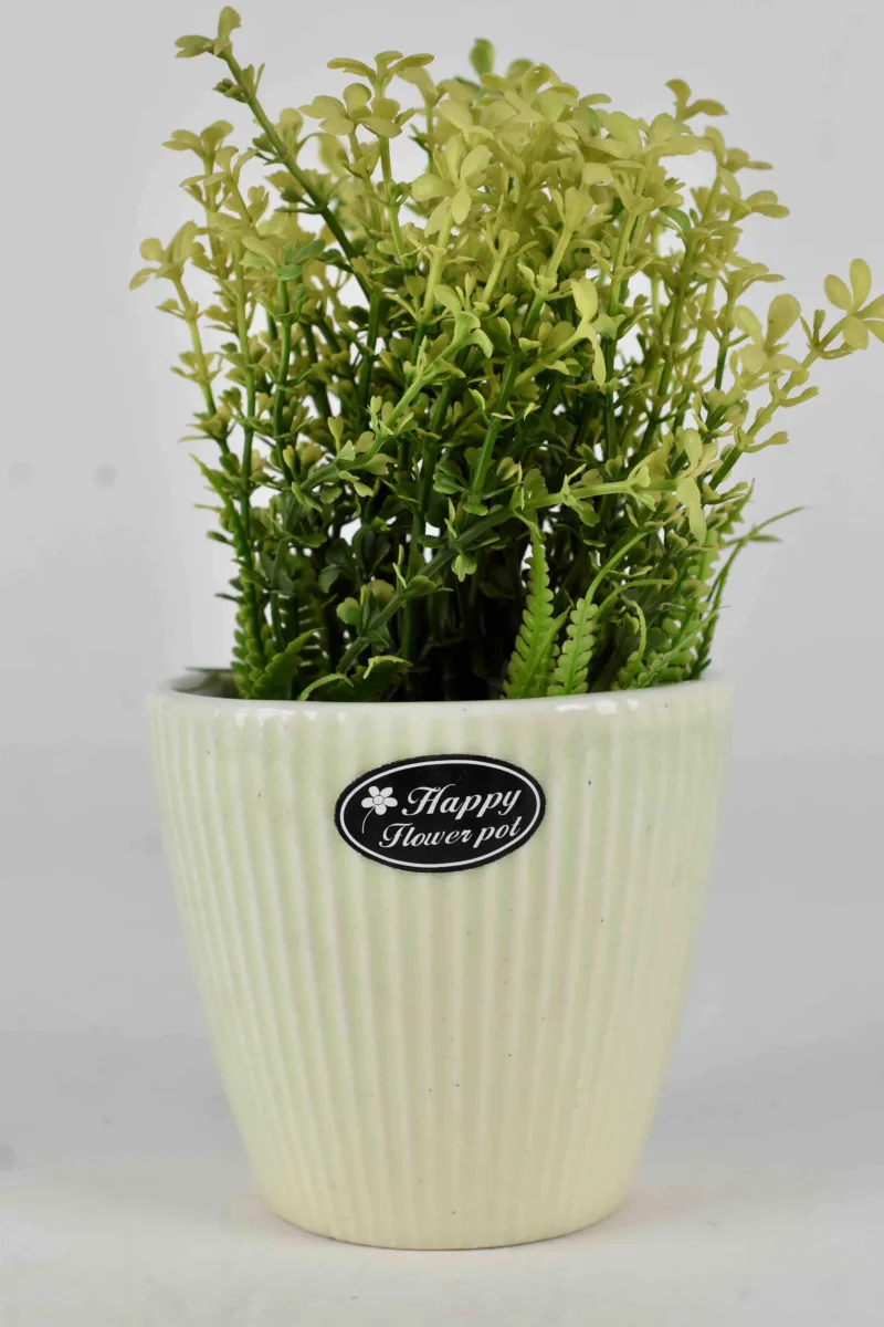 Classic Ceramic Planter — 5" Dia × 7" Height — Primary View