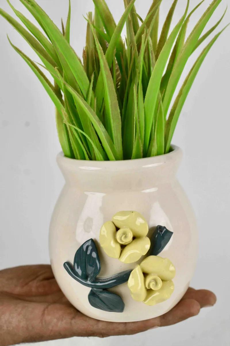 Classic Ceramic Planter — 5.5" Dia × 4.5" Height — Primary View