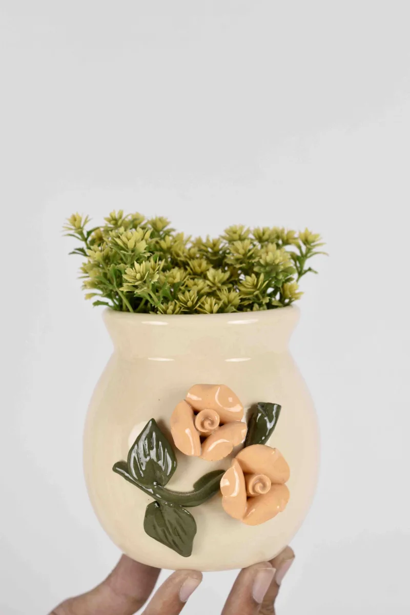 Classic Ceramic Planter — 3" Dia × 3" Height — Primary View