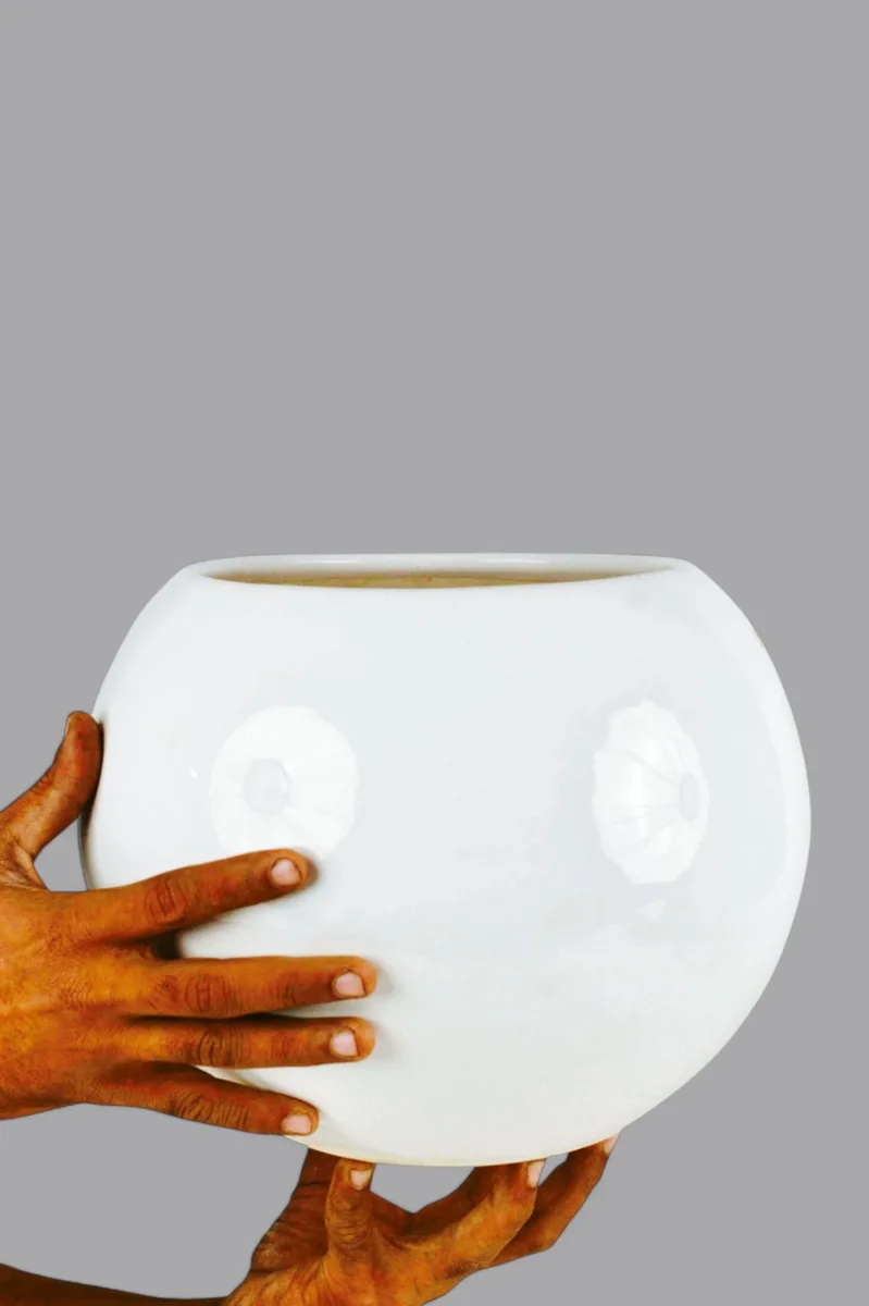 Classic Ceramic Planter — 5" Dia × 5" Height — Primary View