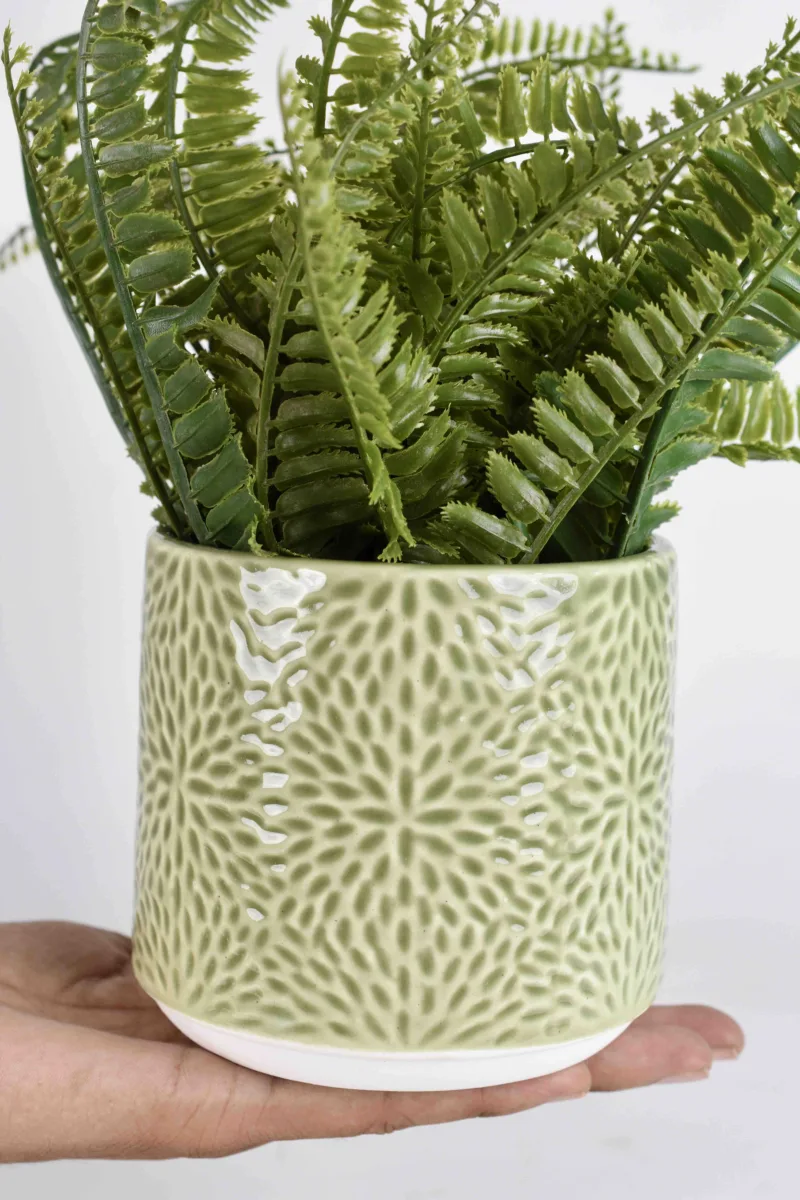 Classic Ceramic Planter — 5.5" Dia × 5" Height — Primary View