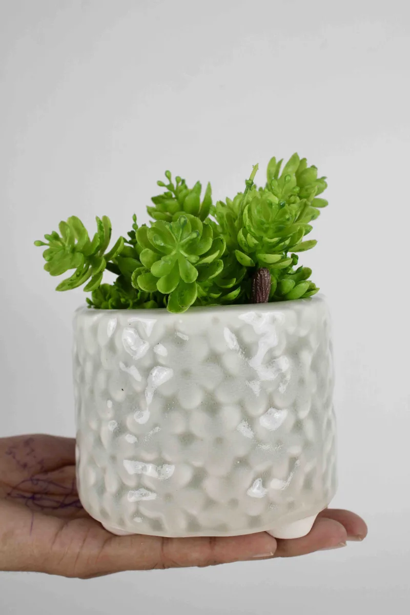 Classic Ceramic Planter — 4.5" Dia × 4.5" Height — Primary View