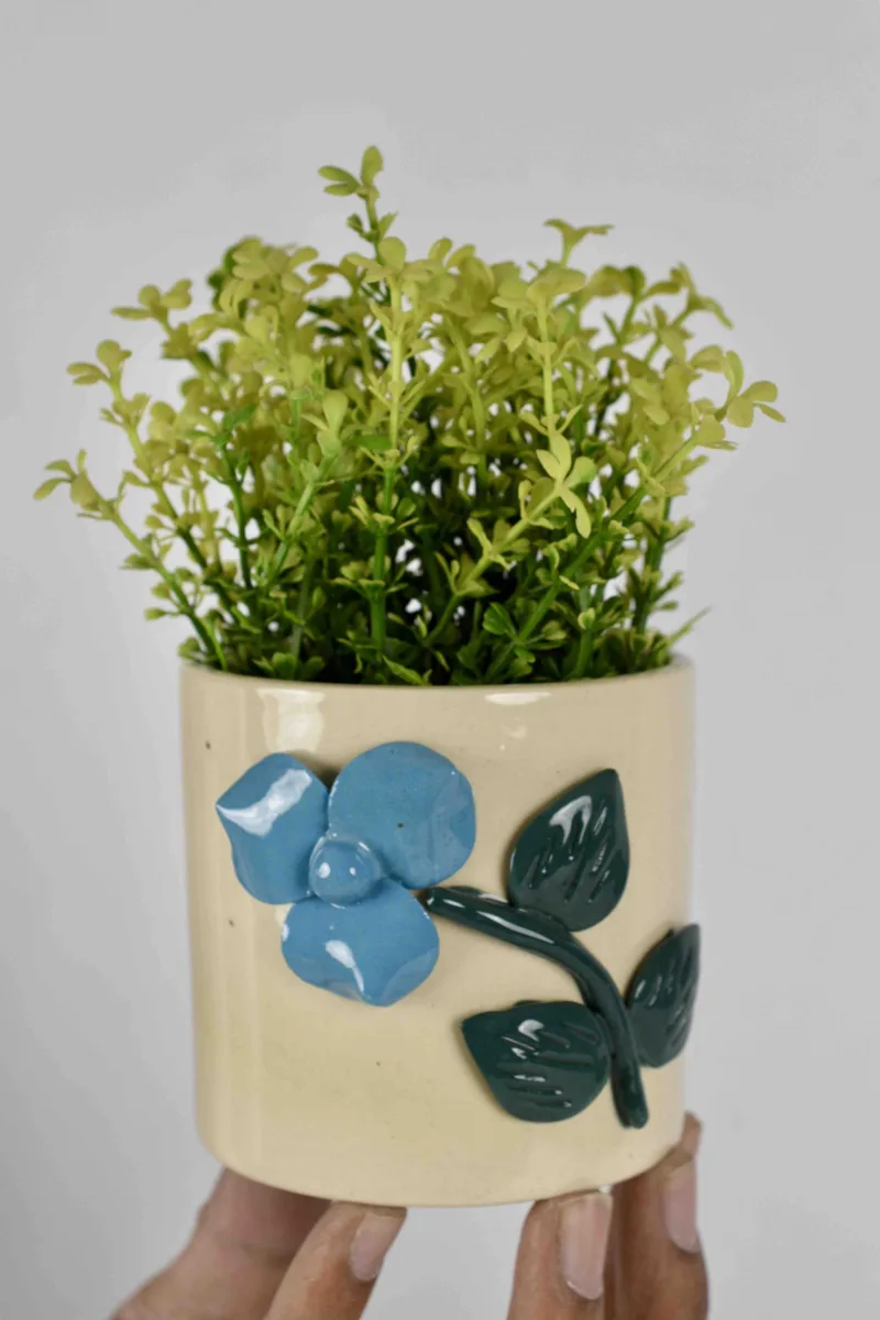 Classic Ceramic Planter — 7.5" Dia × 4" Height — Primary View