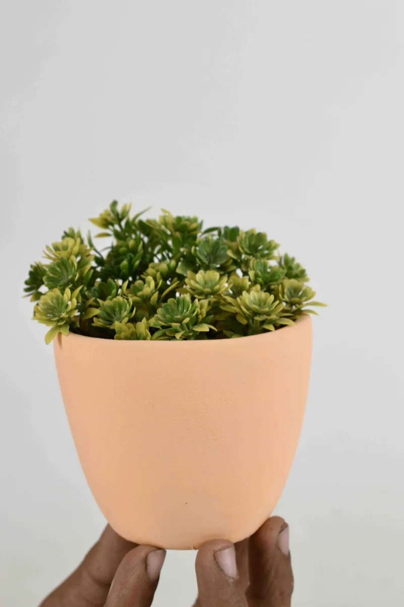 Classic Ceramic Planter — 4" Dia × 6.5" Height — Primary View