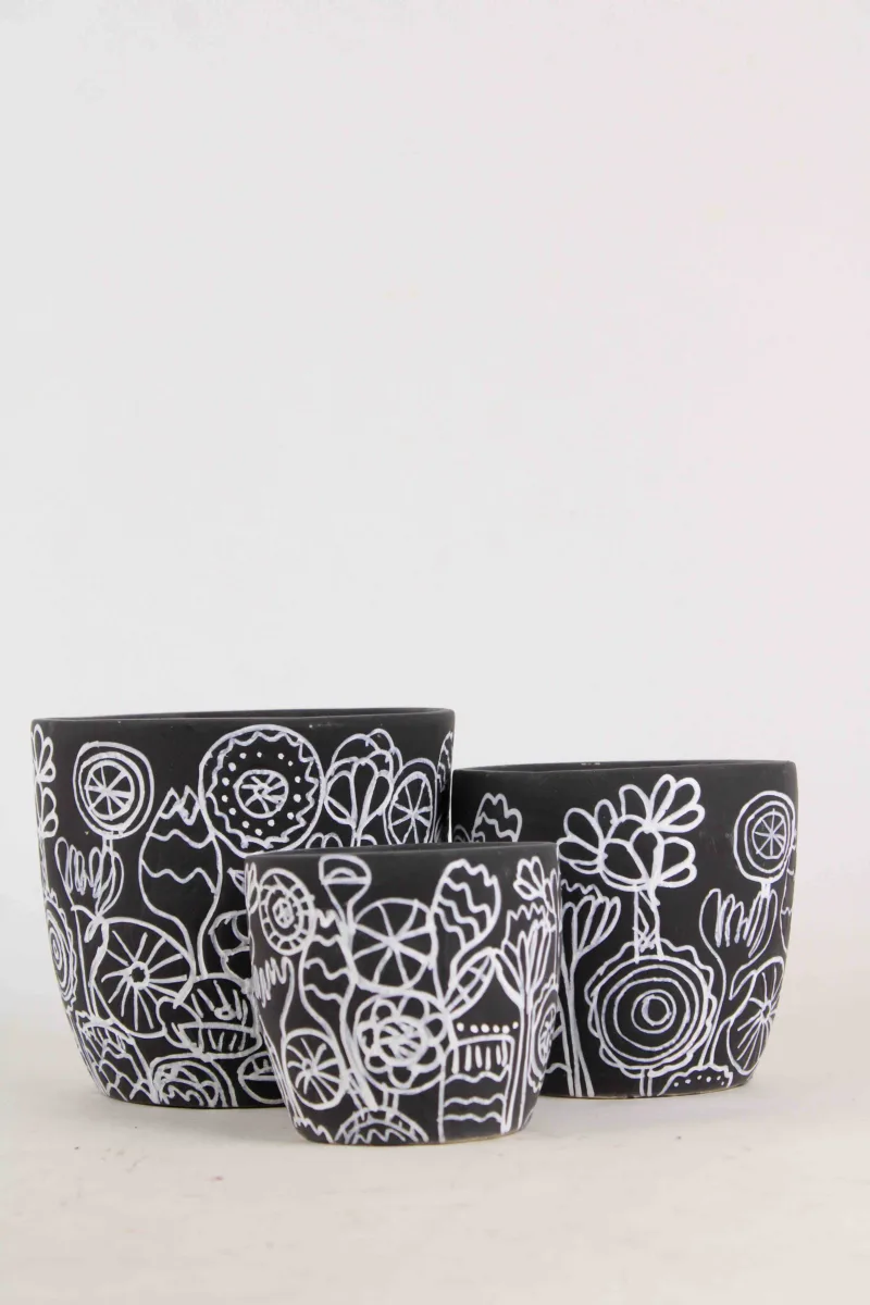 Classic Ceramic Planter — 5" Dia × 4" Height — Primary View