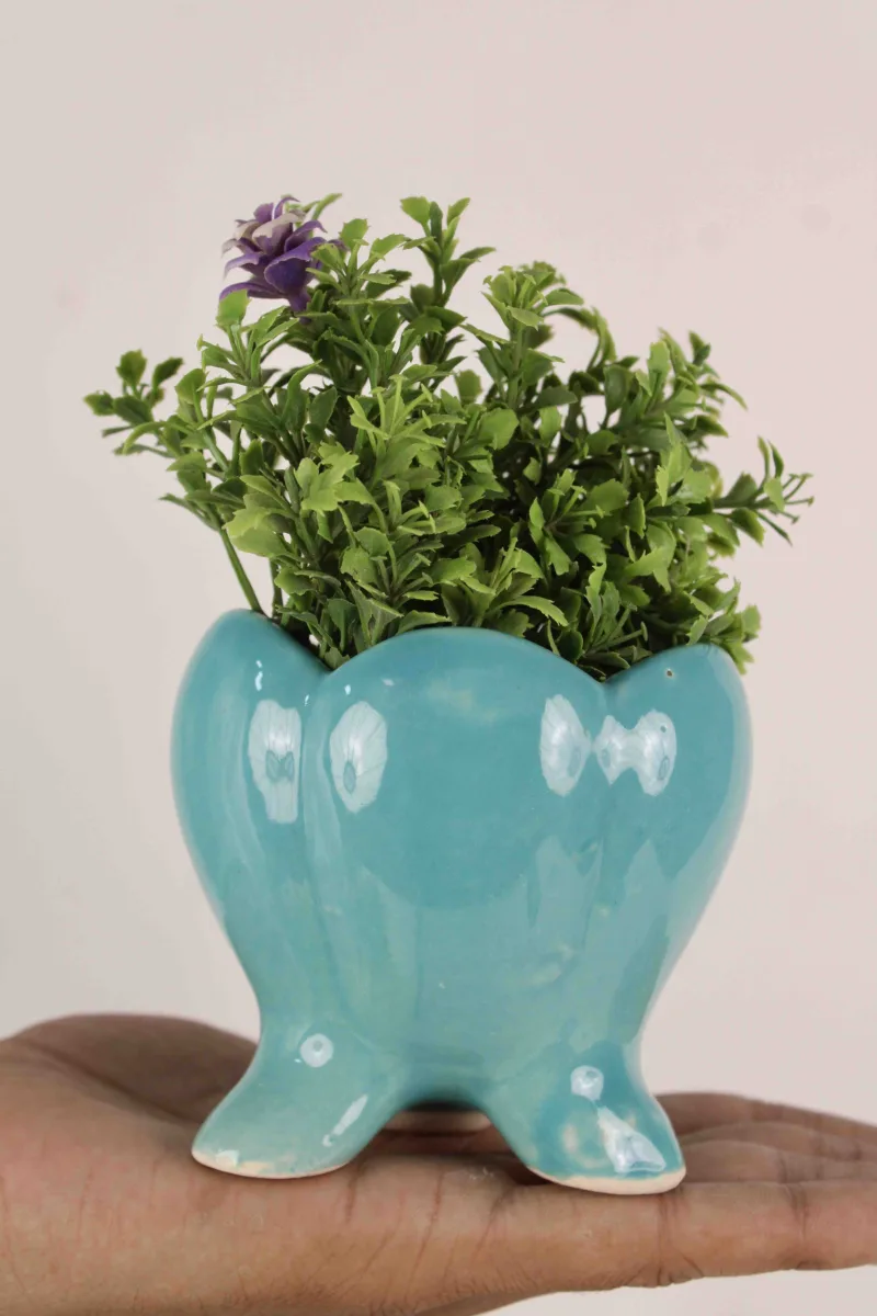 Classic Ceramic Planter — 10" Dia × 9" Height — Primary View
