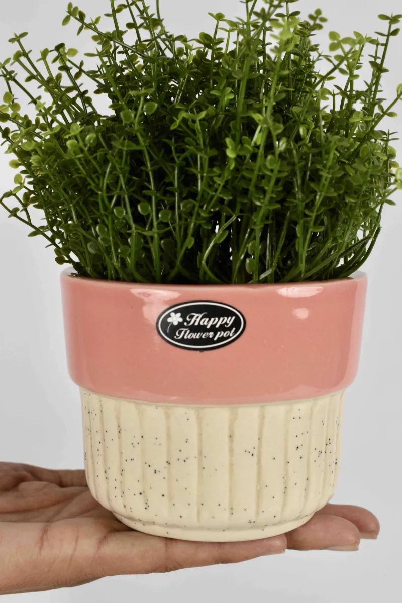 Classic Ceramic Planter — 9.5" Dia × 8" Height — Primary View
