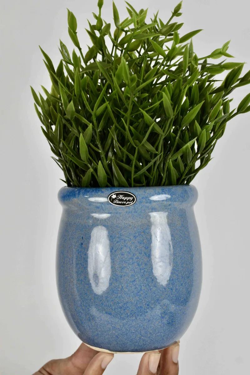 Classic Ceramic Planter — 6" Dia × 5" Height — Primary View