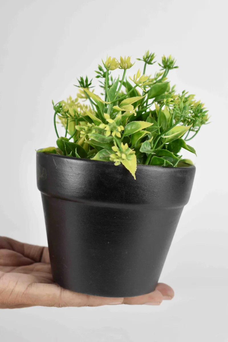 Classic Ceramic Planter — 5" Dia × 4" Height — Primary View
