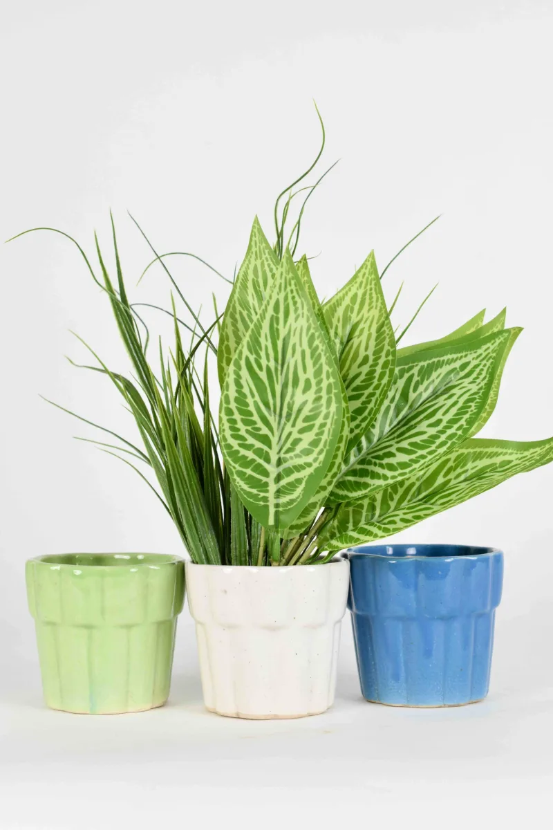 Classic Ceramic Planter — 8" Dia × 4" Height — Primary View