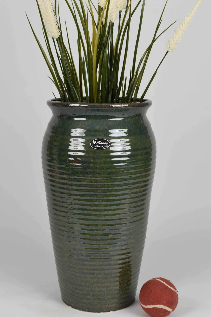 Classic Ceramic Planter — 11" Dia × 10" Height — Primary View