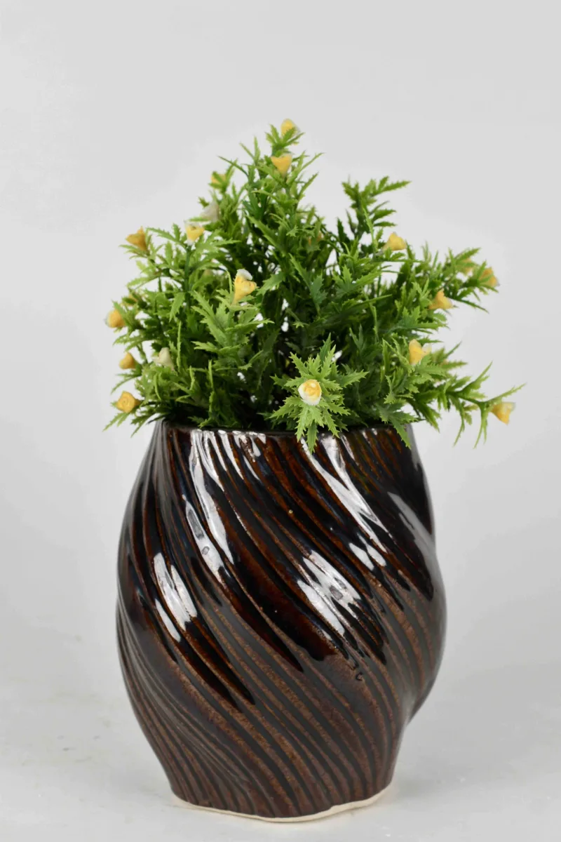 Classic Ceramic Planter — 4" Dia × 3" Height — Primary View