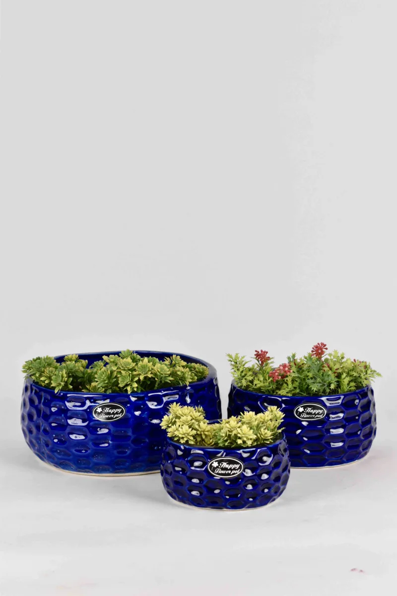 Classic Ceramic Planter Set of 3 (3" Dia) — Primary View