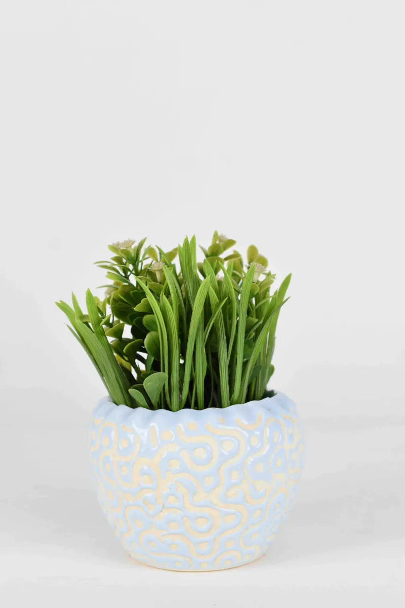 Classic Ceramic Planter — 9" Dia × 10" Height — Primary View