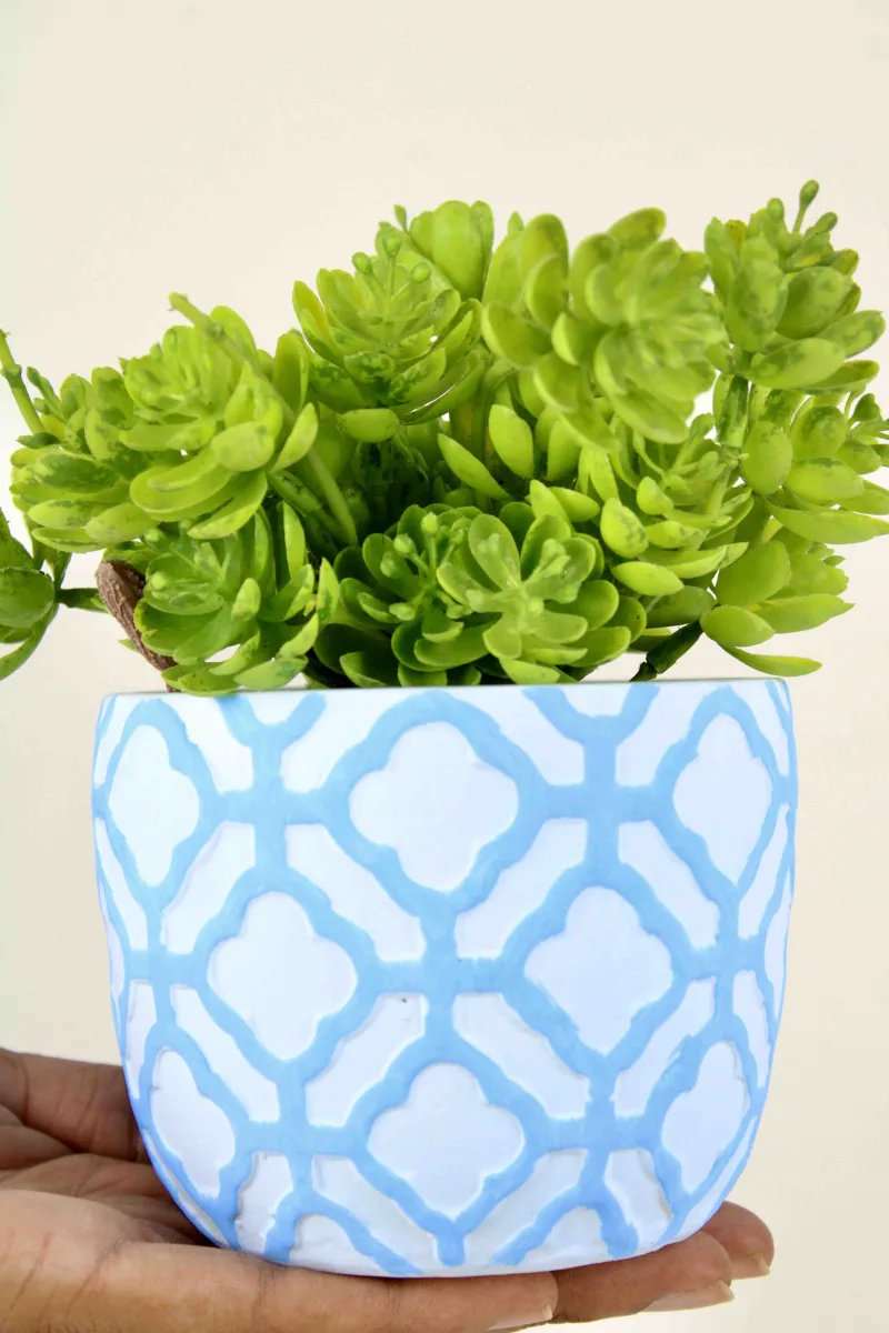 Classic Ceramic Planter — 4" Dia × 3" Height — Primary View