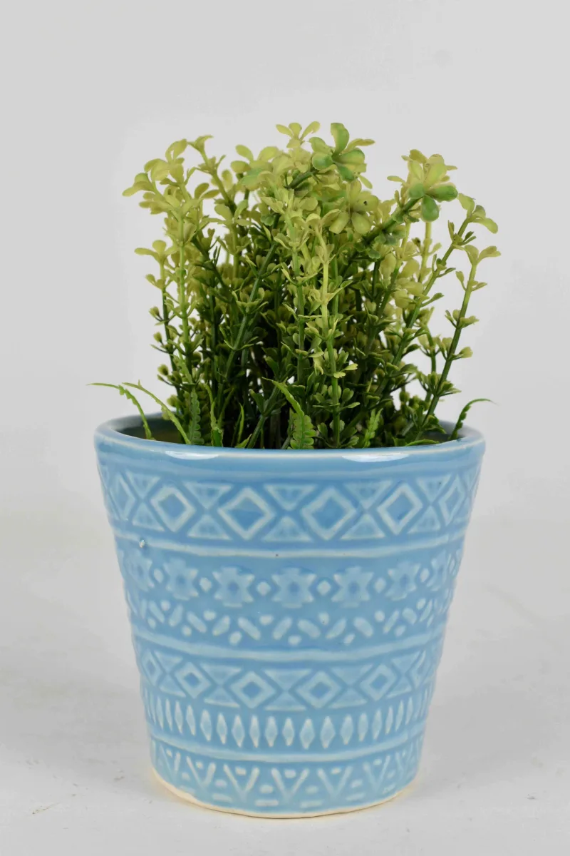 Classic Ceramic Planter — 3" Dia × 3" Height — Primary View