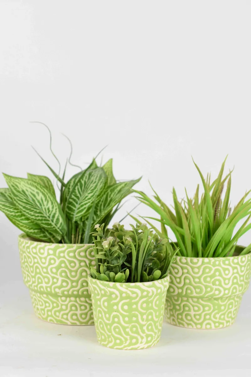 Classic Ceramic Planter — 6" Dia × 7" Height — Primary View