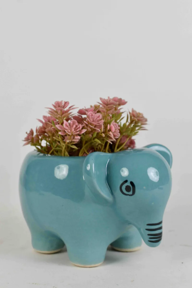 Classic Ceramic Planter — 5" Dia × 5.5" Height — Primary View