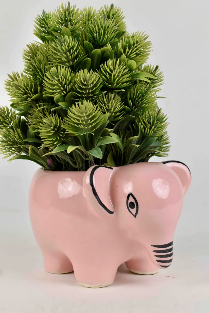 Classic Ceramic Planter — 4" Dia × 3.5" Height — Primary View