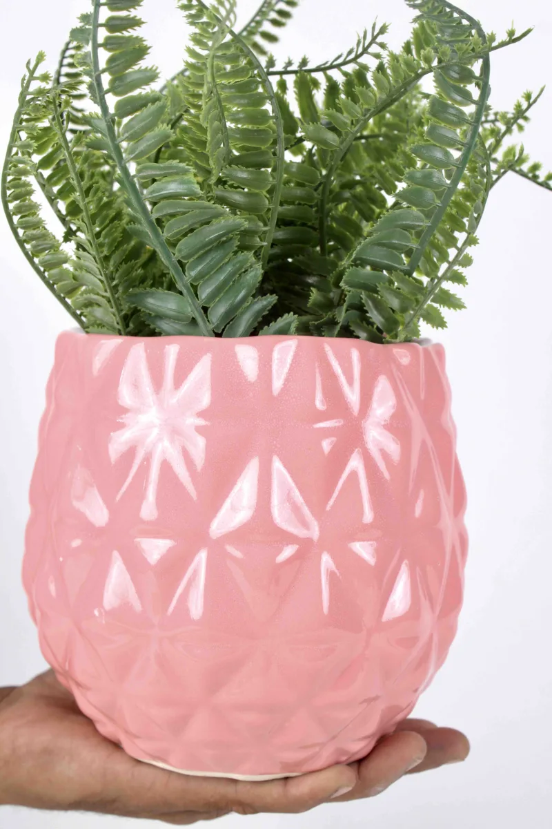 Classic Ceramic Planter — 5" Dia × 4.5" Height — Primary View