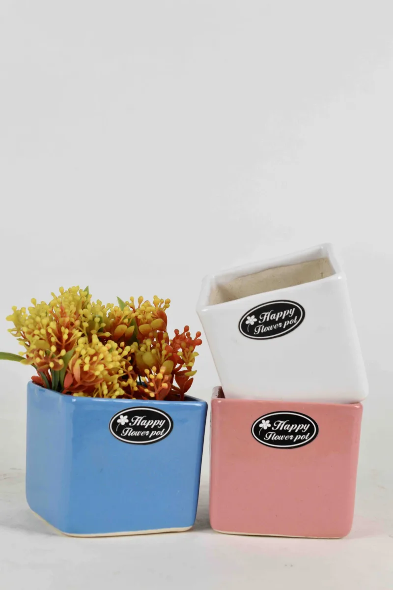 Classic Ceramic Planter Set of 2 (2" Dia) — Primary View